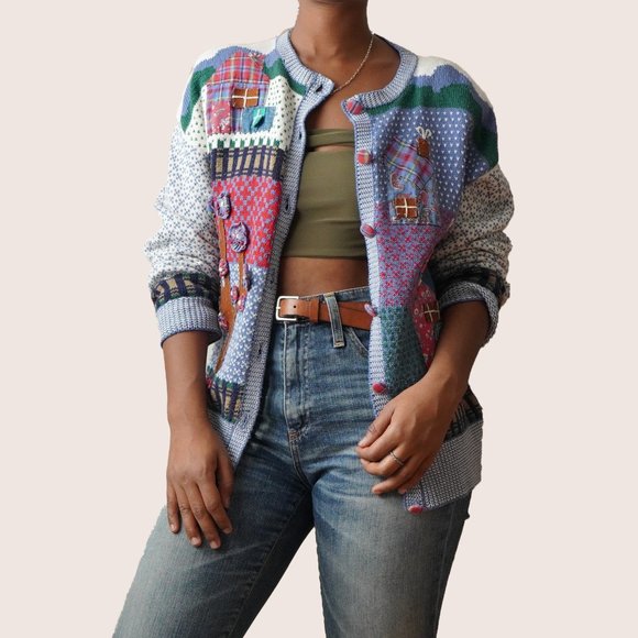 Susan Bristol Sweaters - Vintage Susan Bristol House Cardigan Sweater